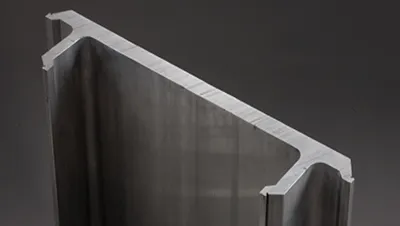 Aluminium profile for subway draft sill